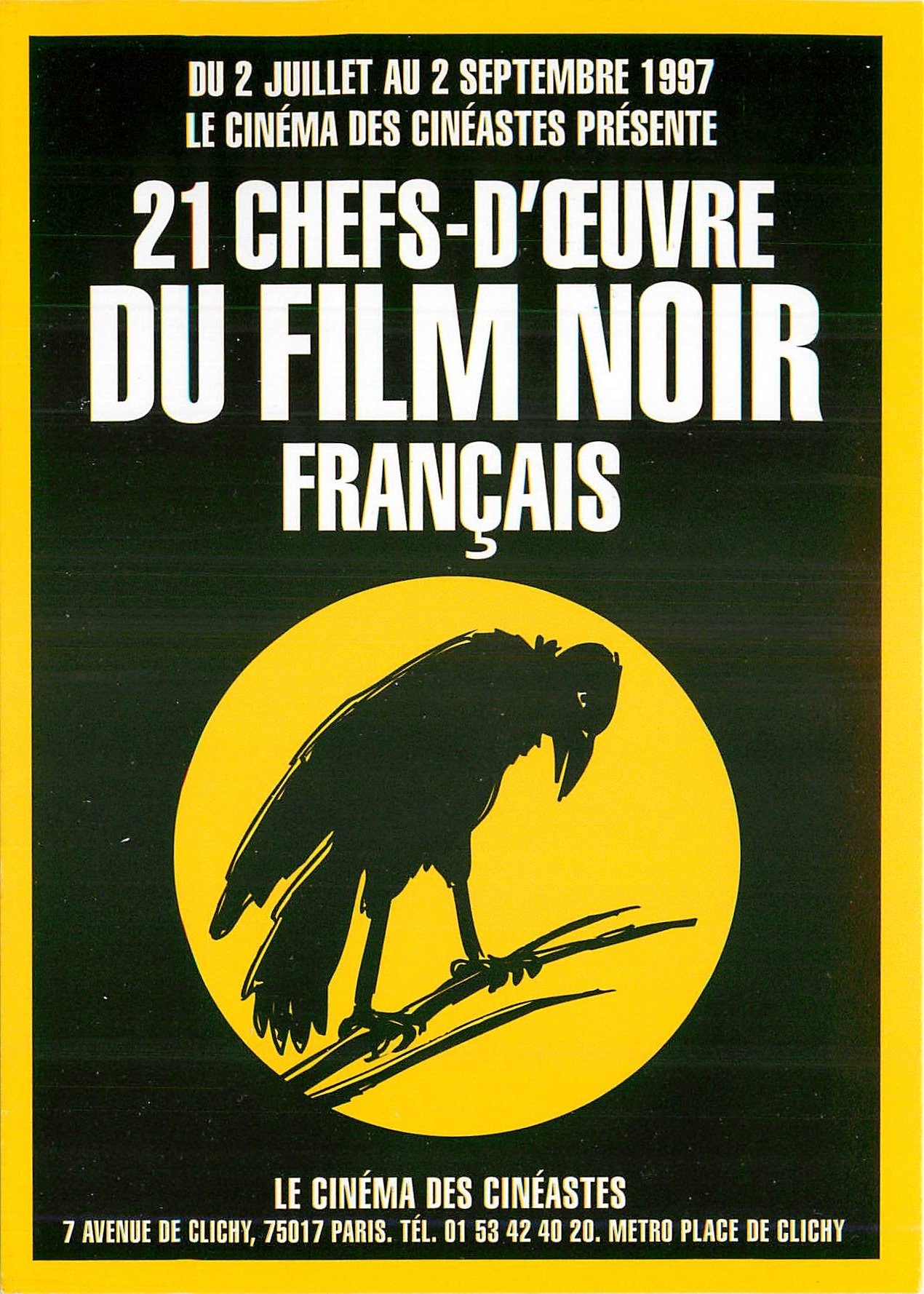 CPM Metro Place de Clichy Paris Film Noir Français Cinema