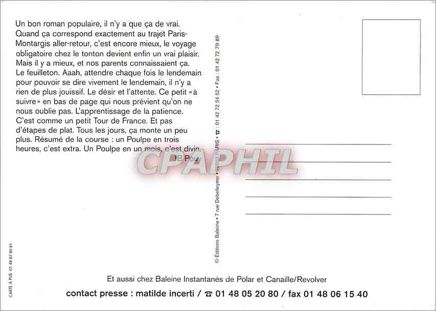CPM En Juillet Suivez Le Poulpe dans Libe Liberation Journal — Verso