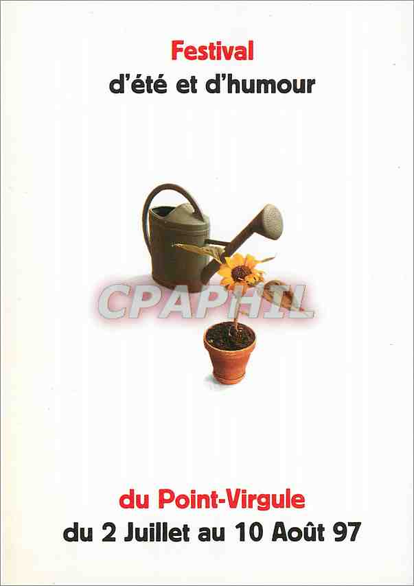 CPM Festival d'Ete et d'Humour du Point Virgule parraine par Jean Marie Bigard du 2 Juilet  — Verso