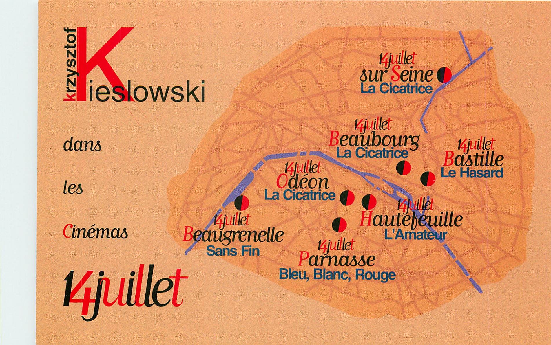 CPM Les Horaires des salles Kieslowski 