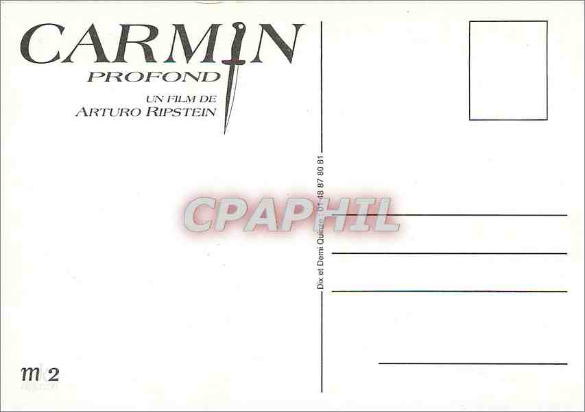 CPM Carmin Profond Festival de Venise Venise 1996 Arturo ripstein Cinema — Back