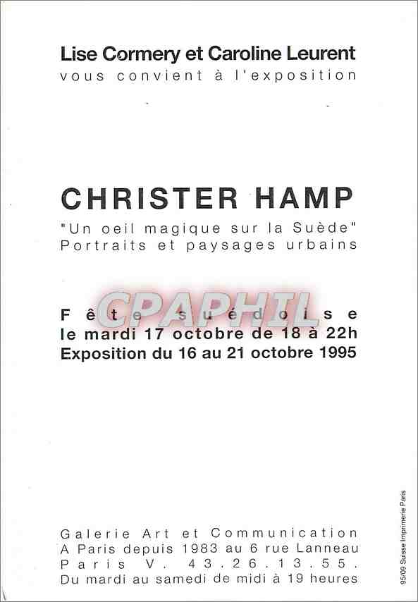 CPM Christer Hamp Un oeil magique sur la Suede  — Rückseite