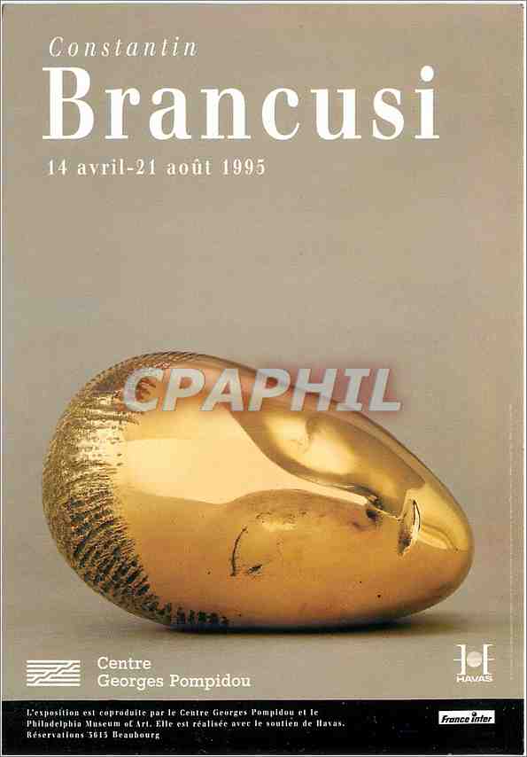CPM Centre Georges Pompidou Constantin Brancusi 1995