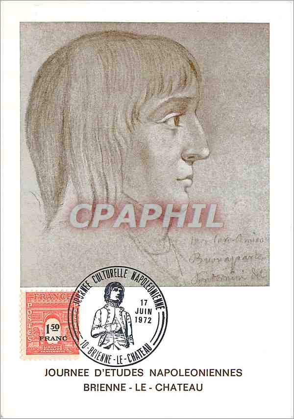 CPM Journee d'Etudes Napoleoniennes Brienne Le Chateau Napoleon 1er