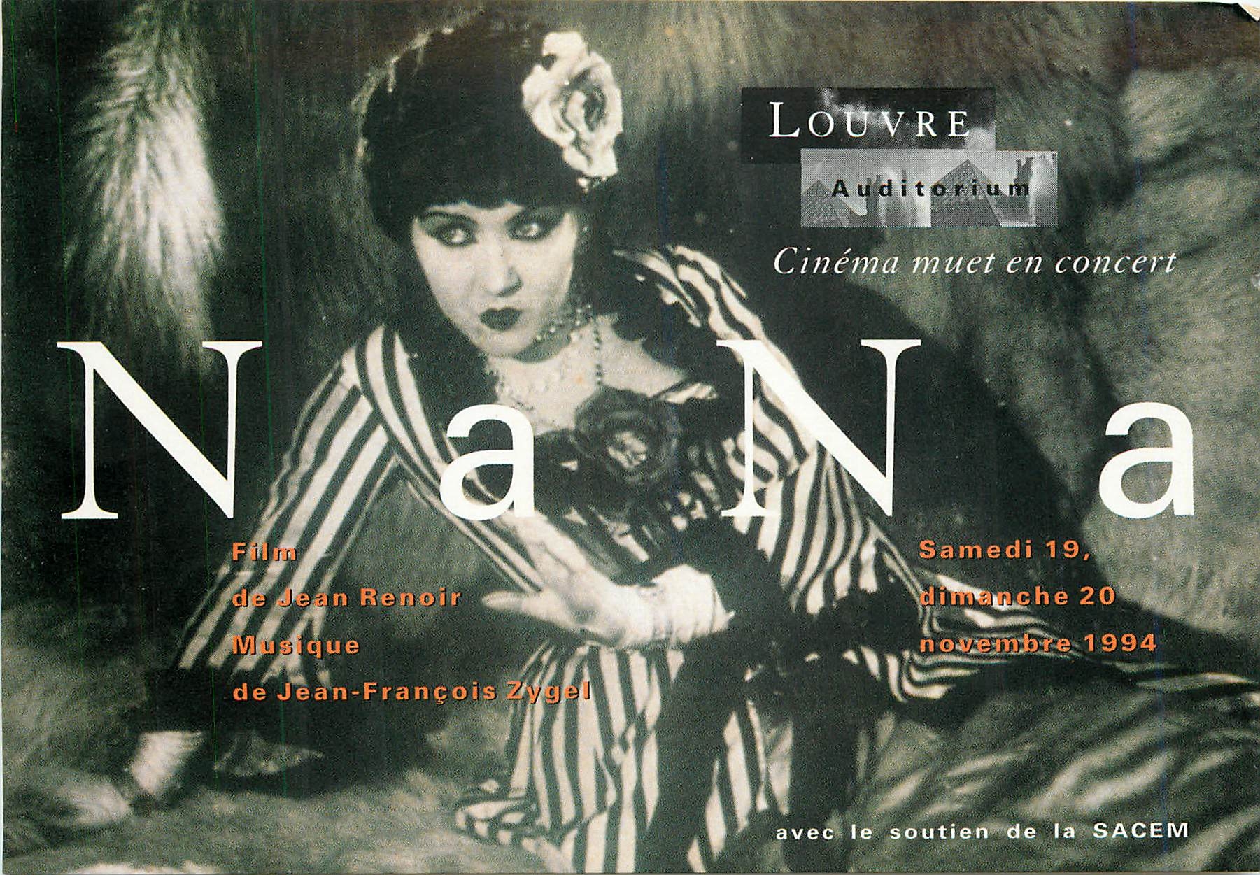 CPM Louvre Auditorium Jean Renoir Jean Francois Zygel Cinema Muet