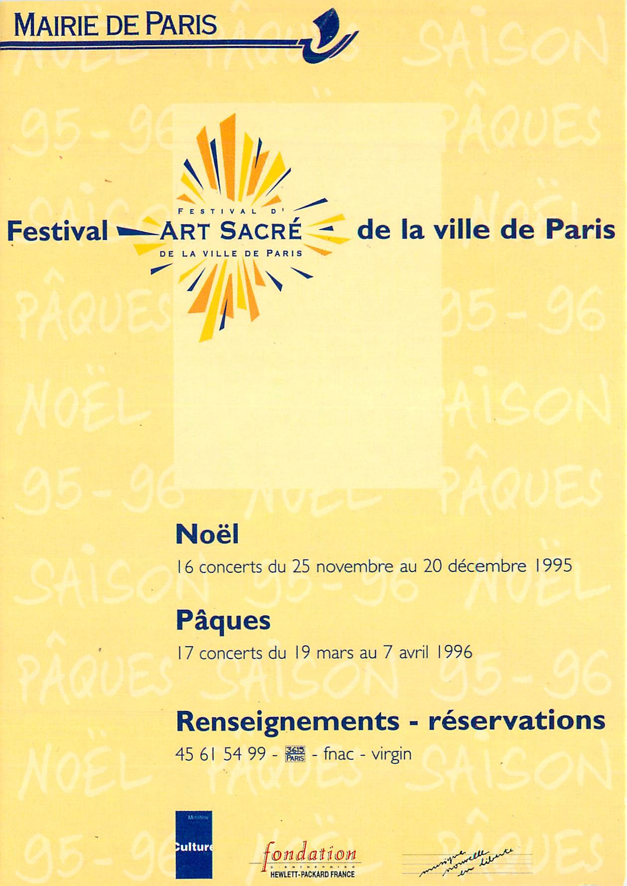 CPM Mairie de Paris Festival de la ville de Paris 