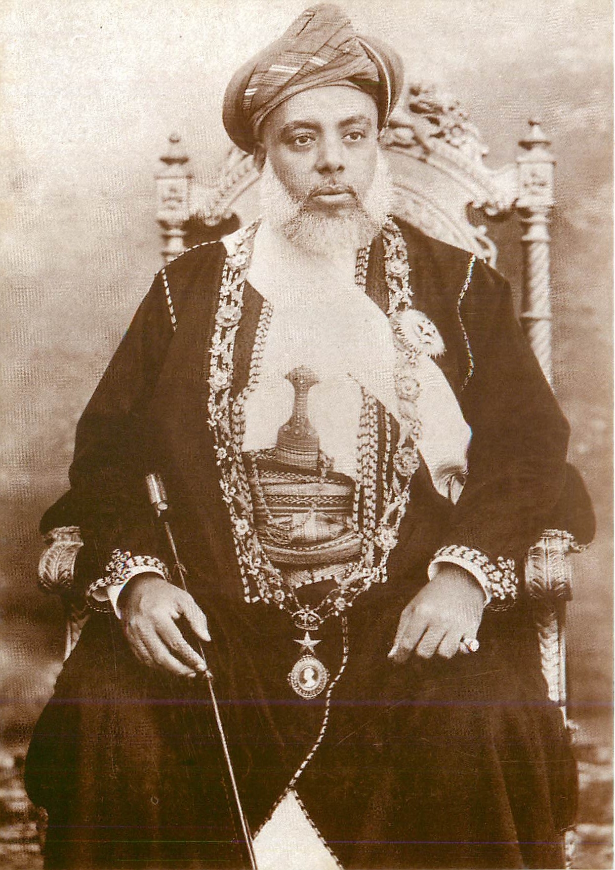 CPM Seyyid Humoud bin Muhammad Ruler of Zanzibar who was placed on the throne after the bombardement