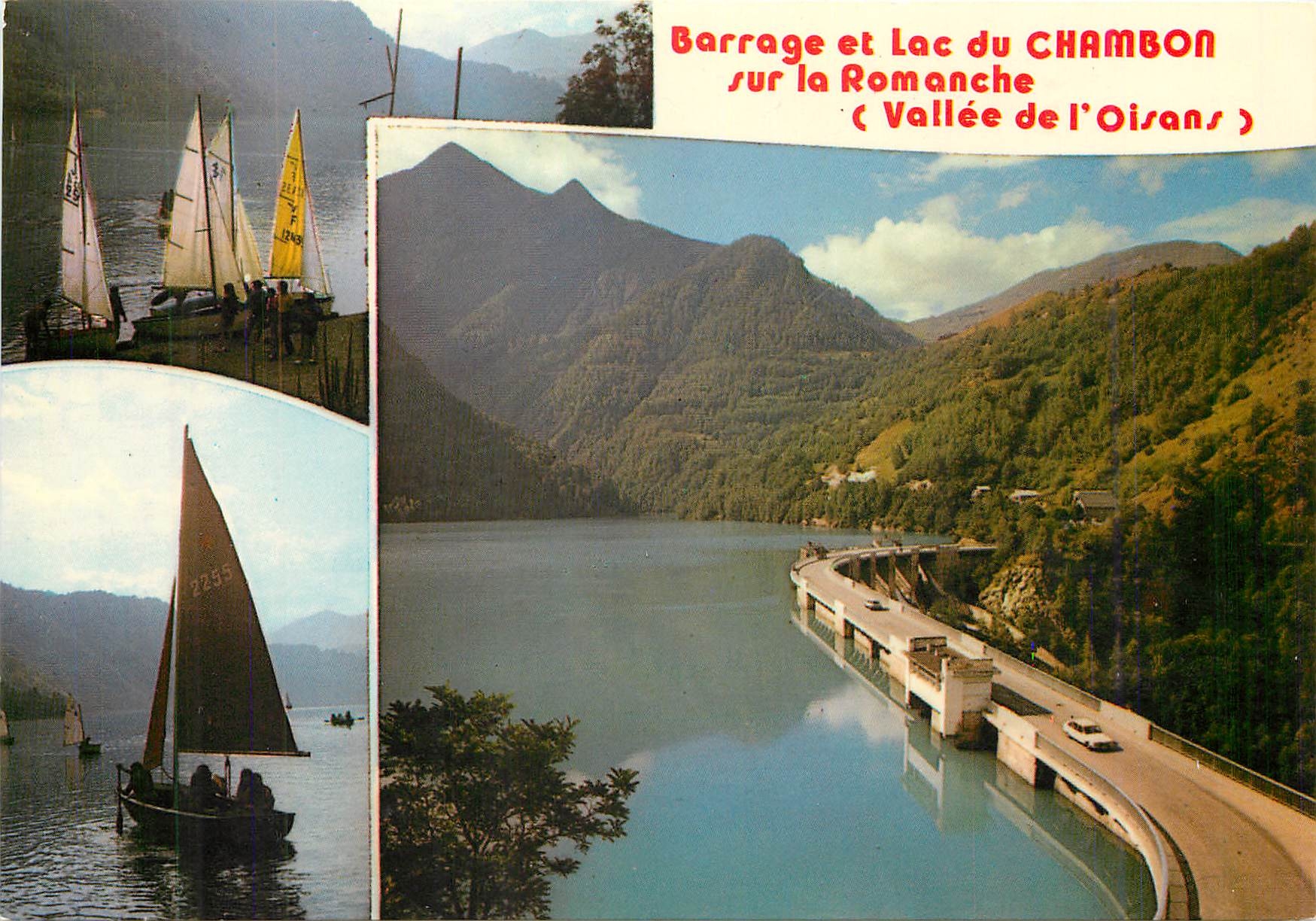 CPM Les Alpes du Dauphine Barrage et Lac du Chambon 