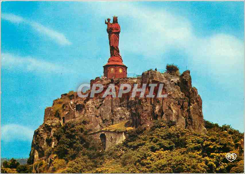 CPM Le Puy en Velay Haute Loire Rocher Corneille et Notre Dame de Franche 