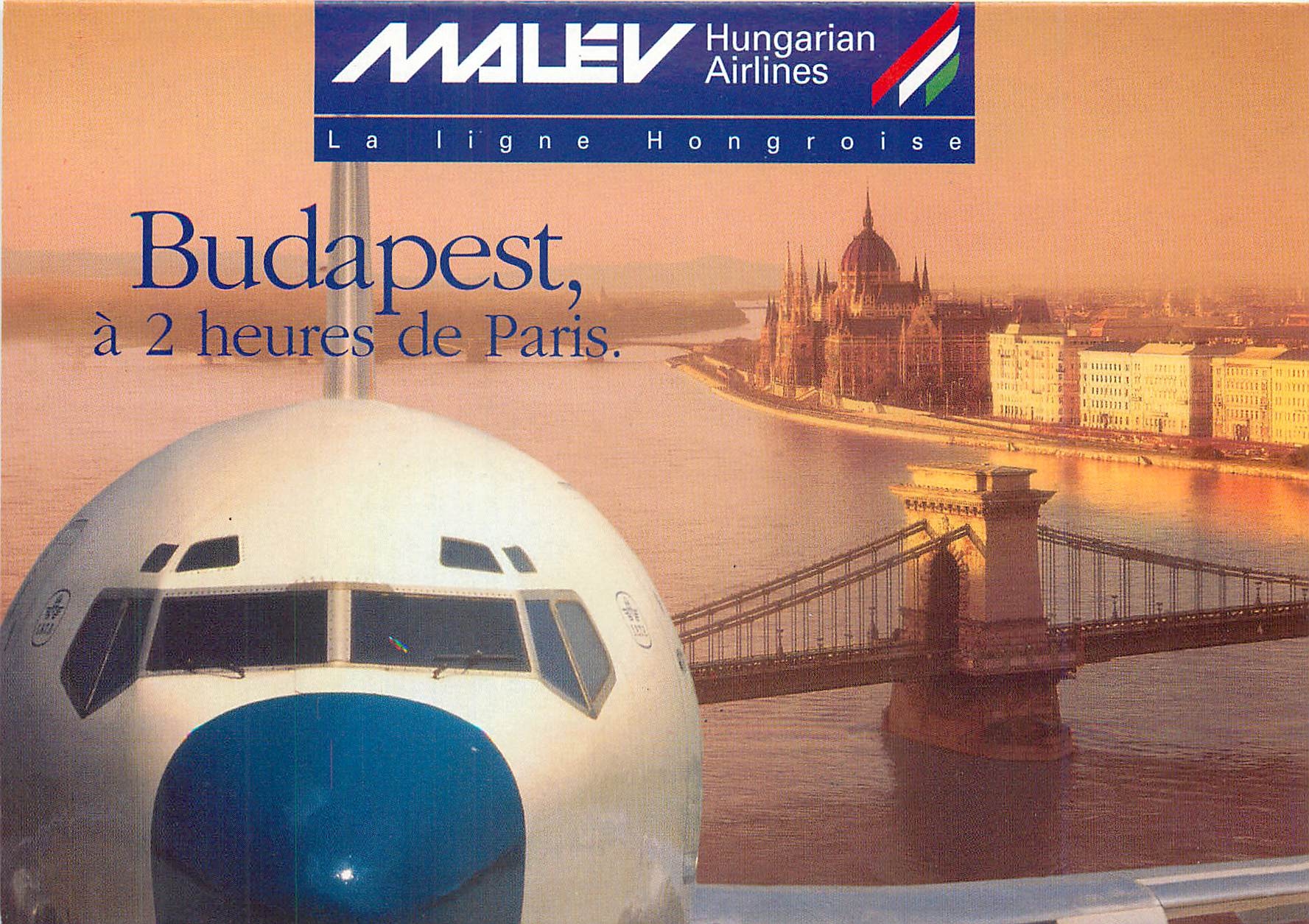 CPM Budapest a 2 heures de Paris  Hungarian Airlines Avion Aviation 