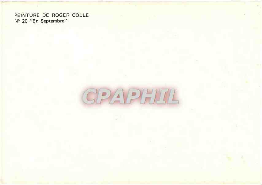 CPM Peinture de Roger Colle En Septembre  — Verso