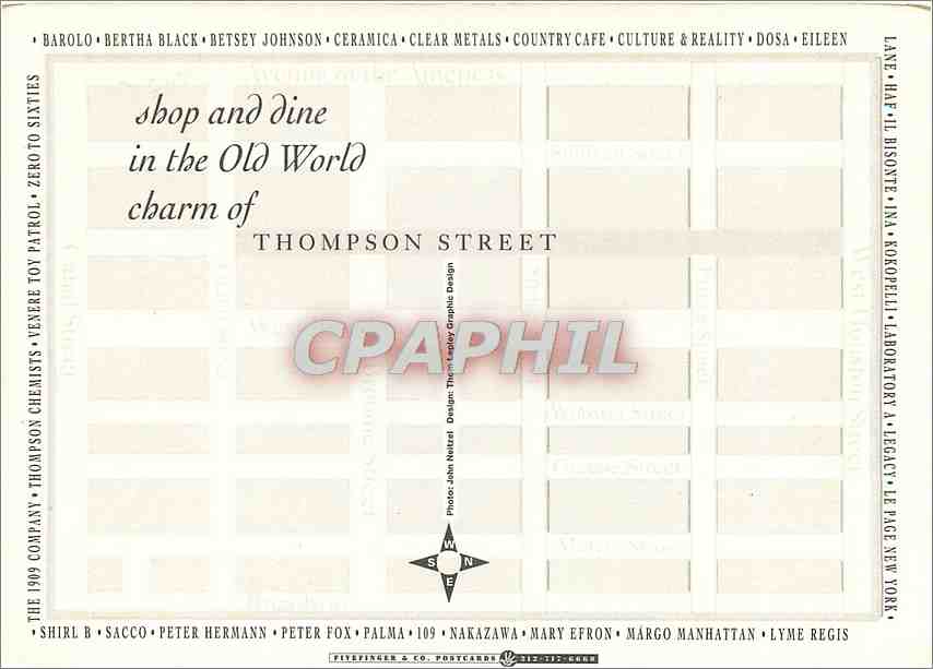 CPM Shop and dine in the Old World Charm of Thompson Street  — Back