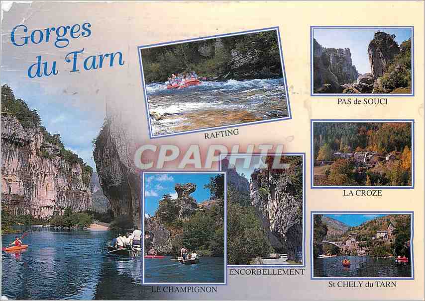 CPM Les Gorges du Tarn Lozere Rafting Pas de Souci Le champignon