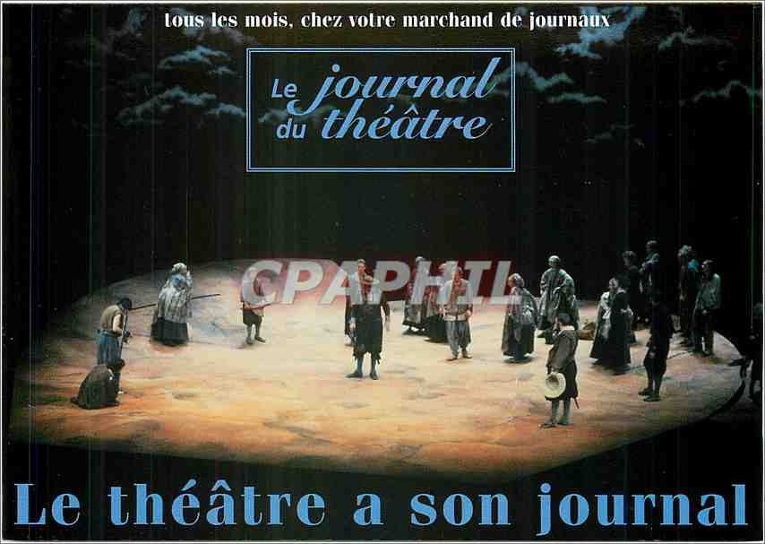 CPM Le Journal du Theatre Chaque mois chez votre Marchand de Journaux 