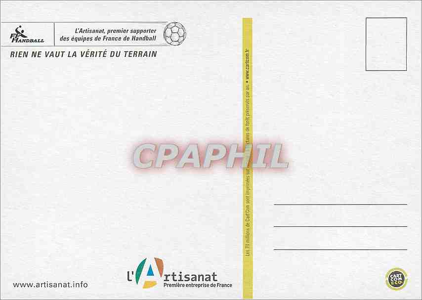 CPM Tant de Talents vous laissent baba Charlotte Artisan Patissier Hand Ball Hand-Ball Handball — Rückseite
