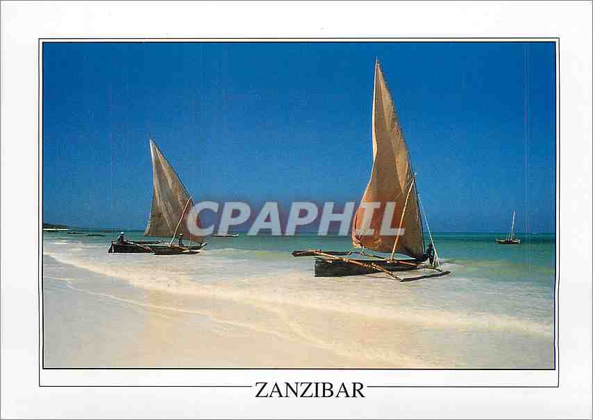 CPM Fishing boats Kiwenga beach Zanzibar  Bateau