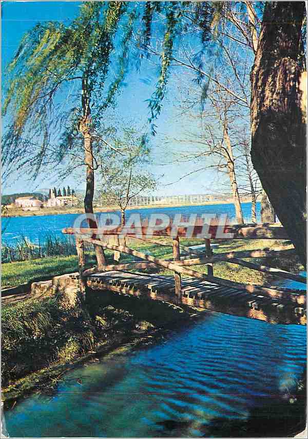 CPM Banolas Gerona Vue partielle du Lac 