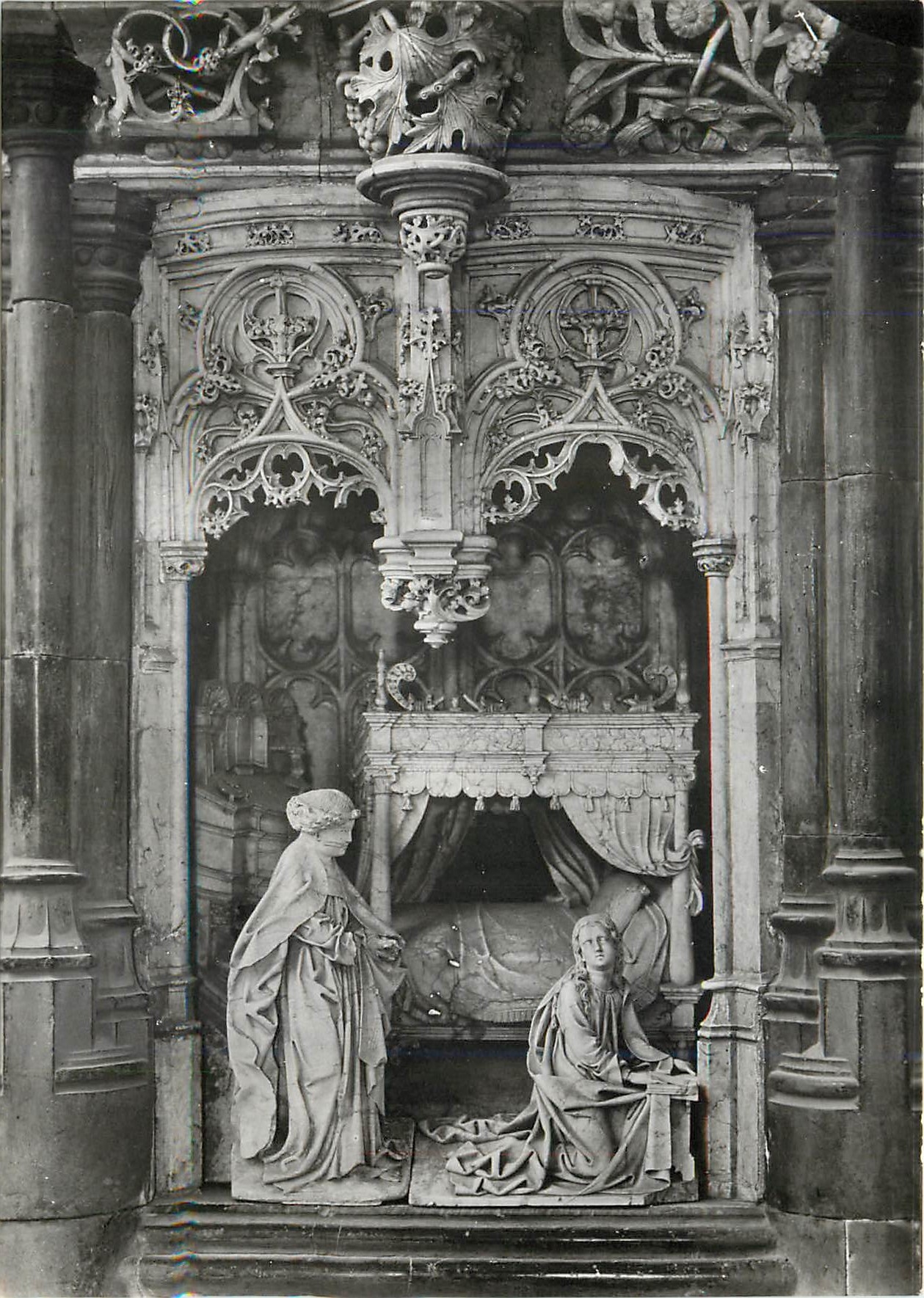 Bourg-en-Bresse (Ain) — Église de Brou, retable de l'Annonciation (début XVIe s.) — Service Commercial Monuments Historiques, Paris