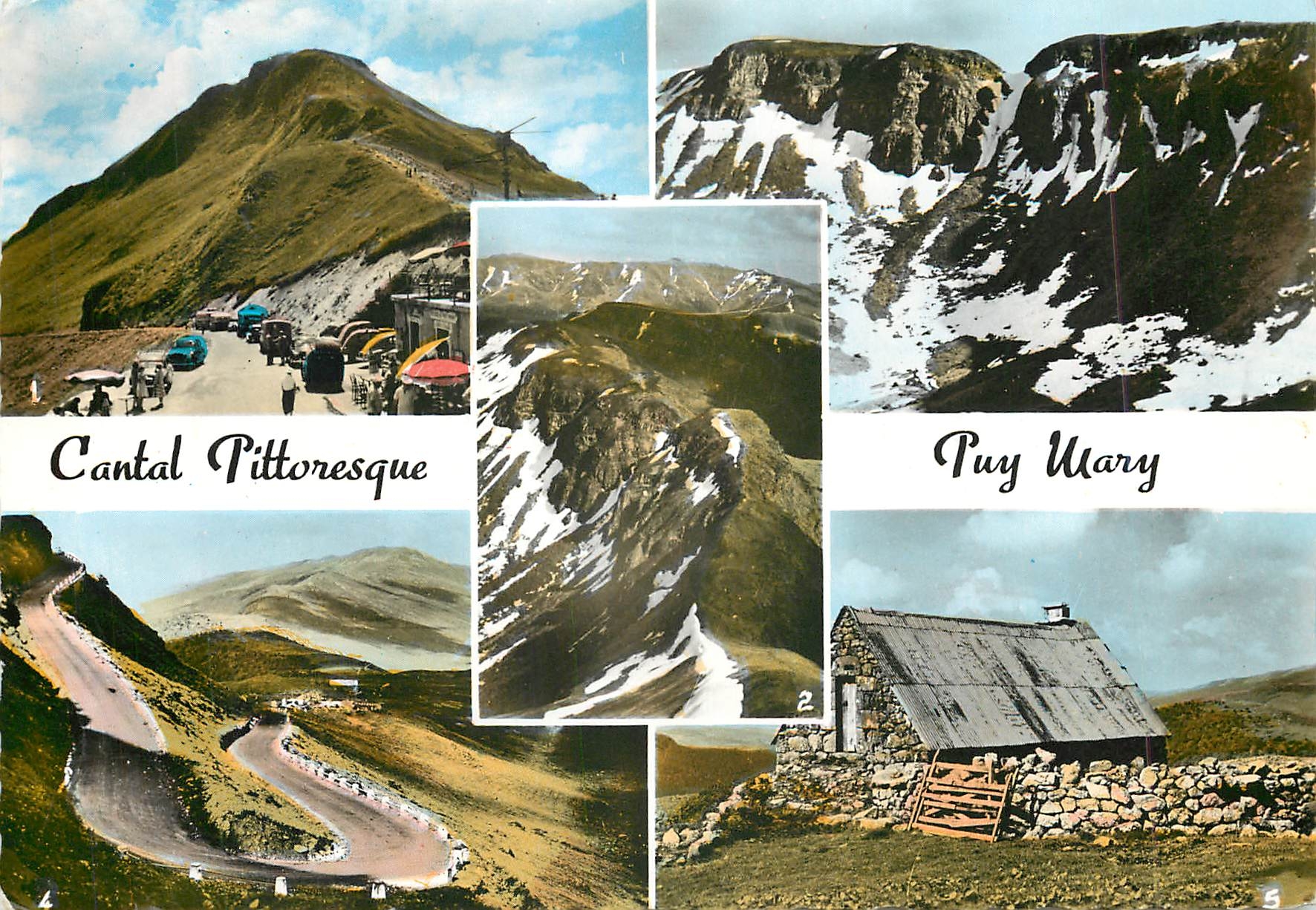 CPM Cantal Pittoresque Puy Mary Col d'Eylac Breche de Rolland Le Grand Tournant Un Buron 