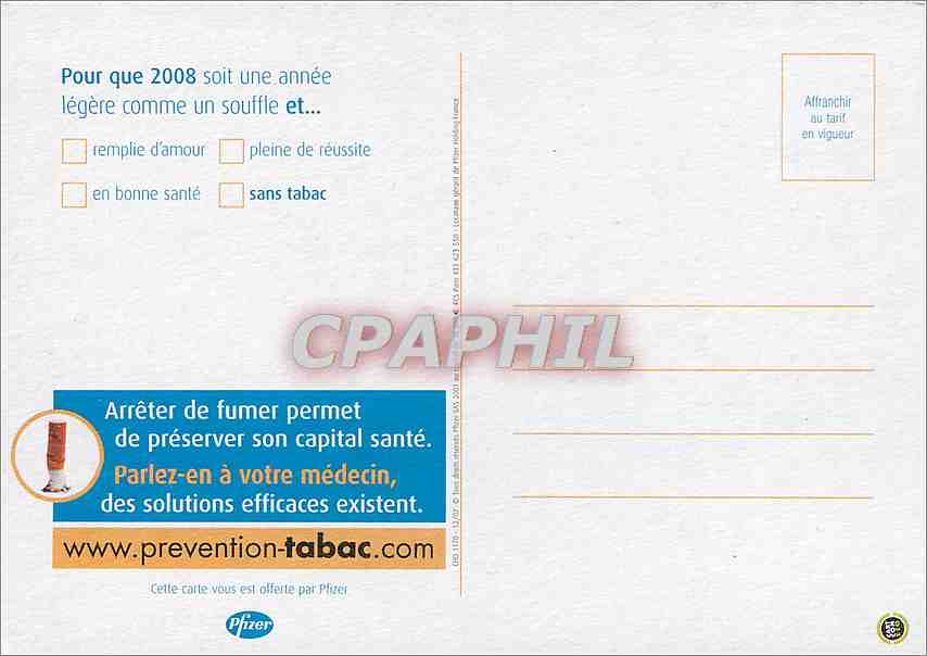 CPM Cette nouvelle annee ne manquera pas de souffle  — Rückseite