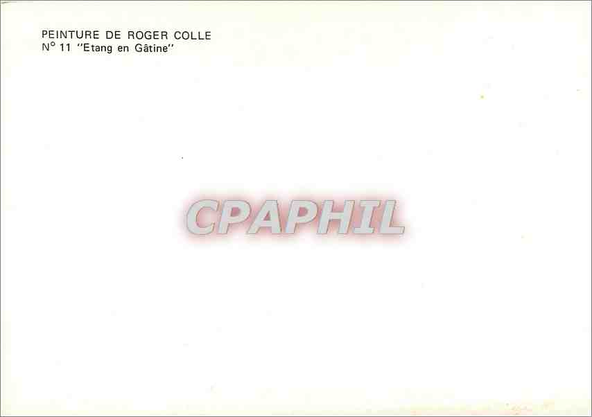CPM Peinture de Roger Colle Etang en Gatine  — Verso