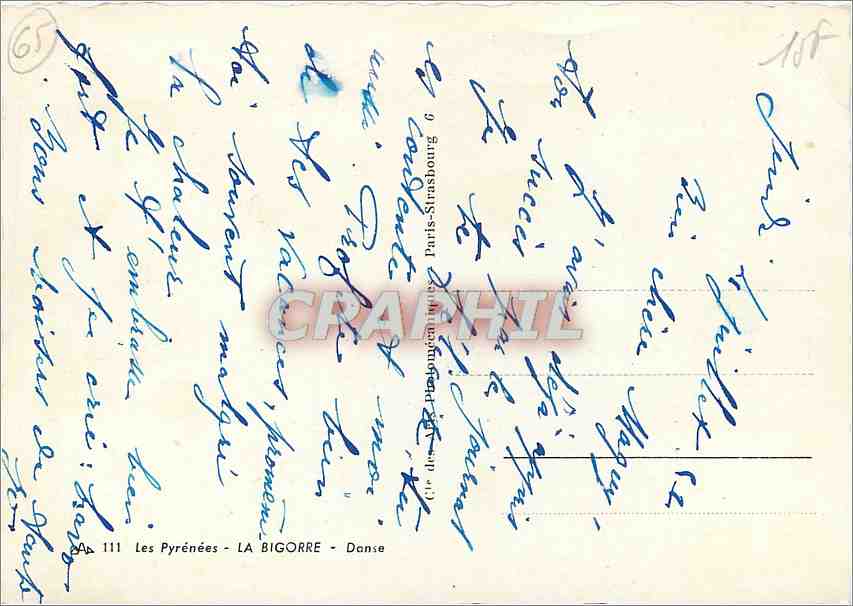 Les Pyrénées - LA BIGORRE — Danse — Éditeur : Paris-Strasbourg 6 — Achterkant
