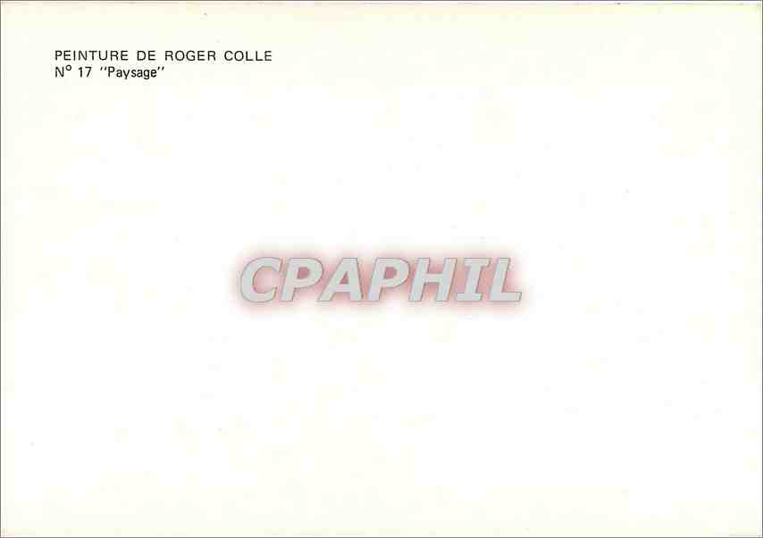 CPM Peinture de Roger Colle Paysage  — Verso