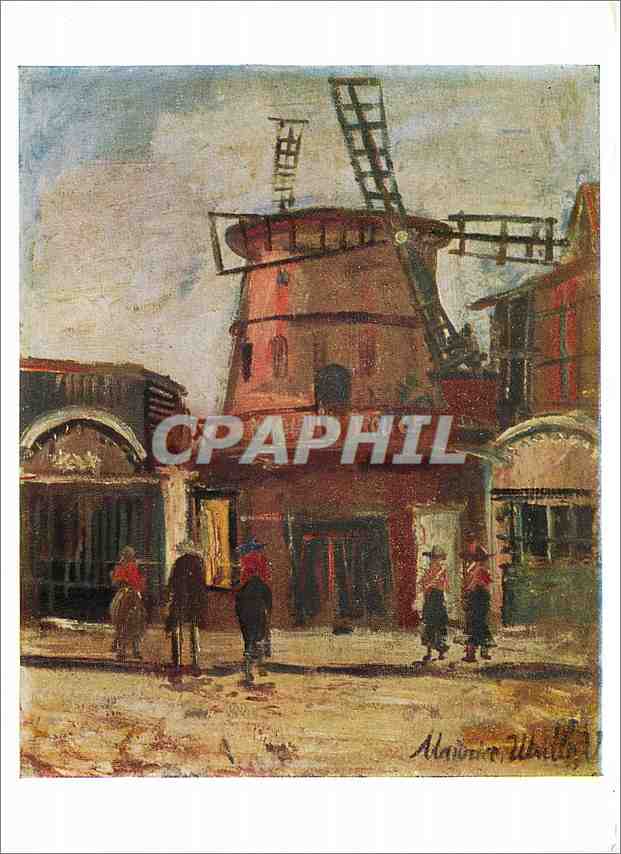 CPM Maurice Utrillo Moulin Rouge 