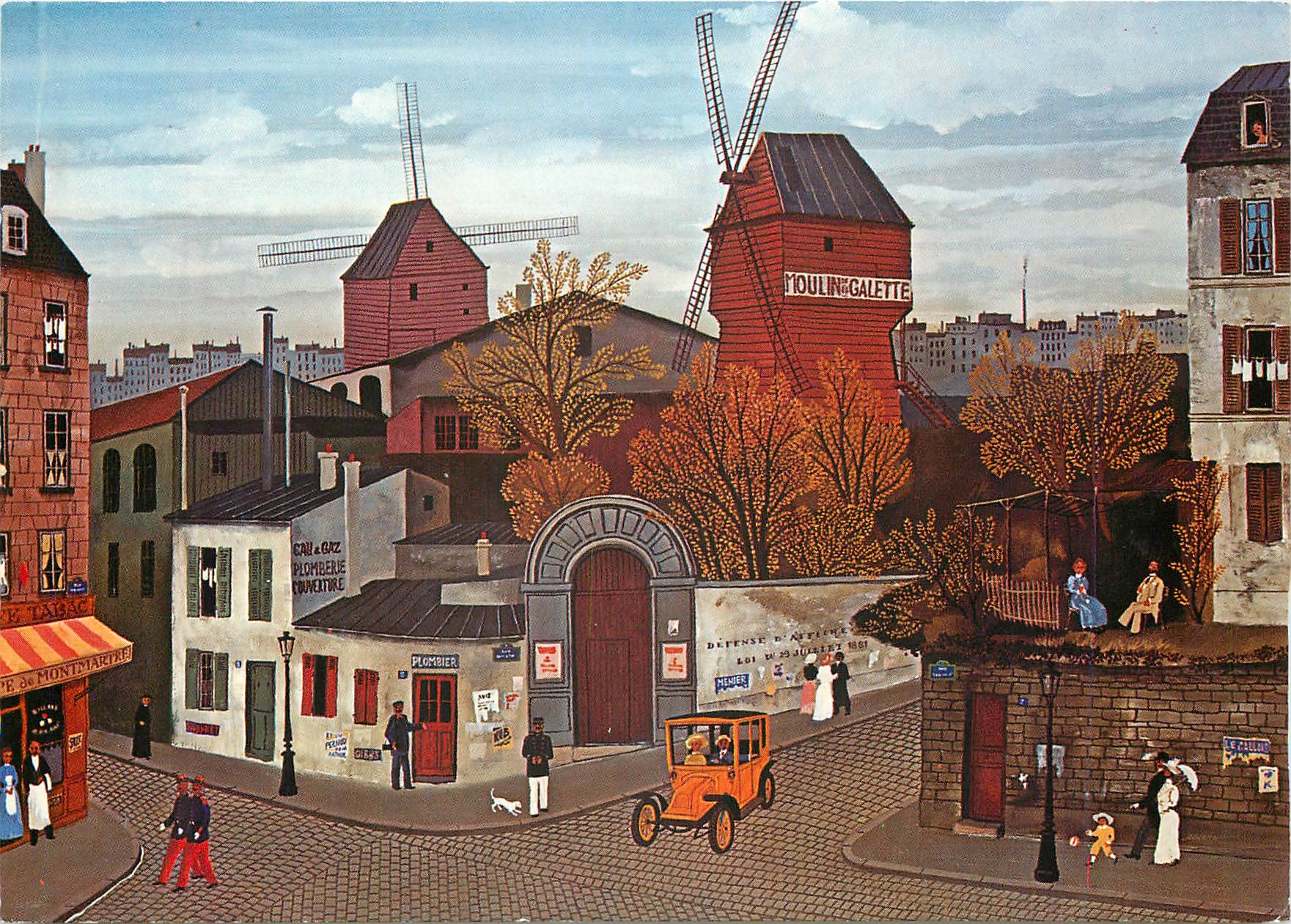 CPM Michel Delacroix Le Moulin de la Galette 