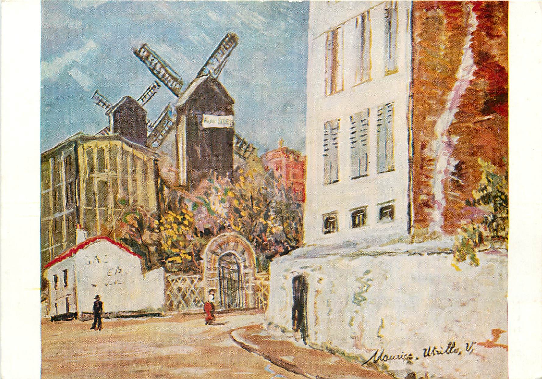CPM Maurice Utrillo Le Moulin de la Galette 
