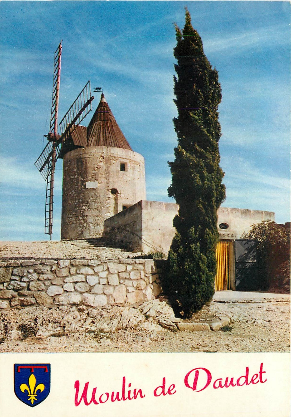 CPM Fontvieille B du R Le Moulin de Daudet d'ou le Grand Conteur a date ses Lettres 