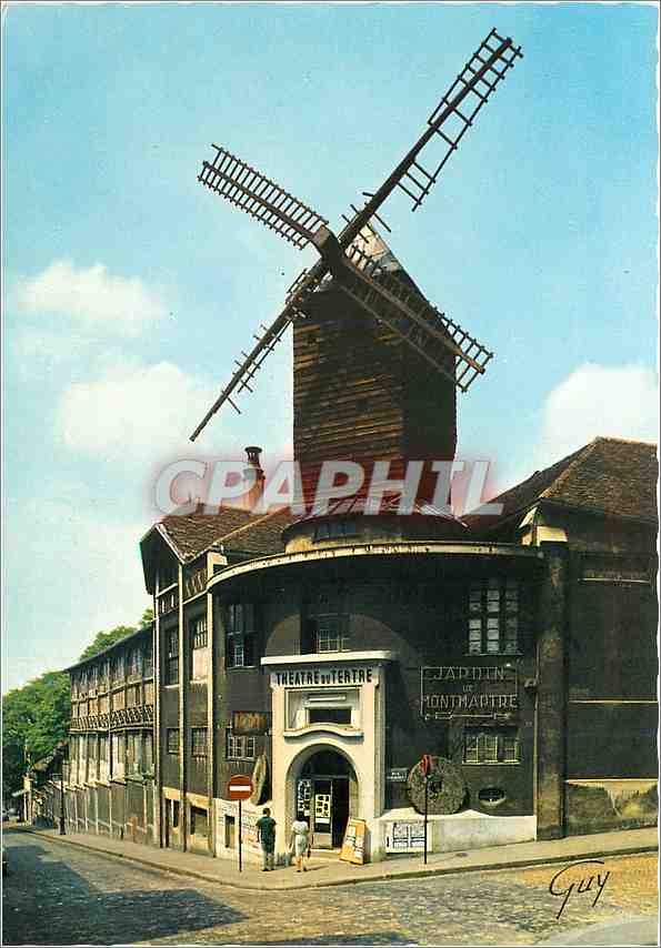 CPM Paris et ses Merveilles Le Vieux Montmartre le moulin le Radet 