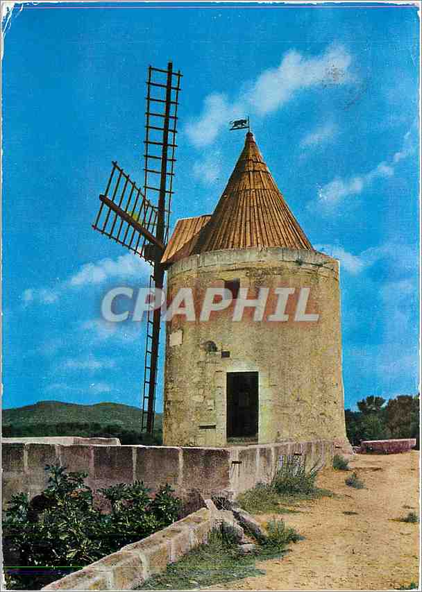 CPM Fontvieille Bouches du Rhone Le Moulin de Daudet Mon Historique 