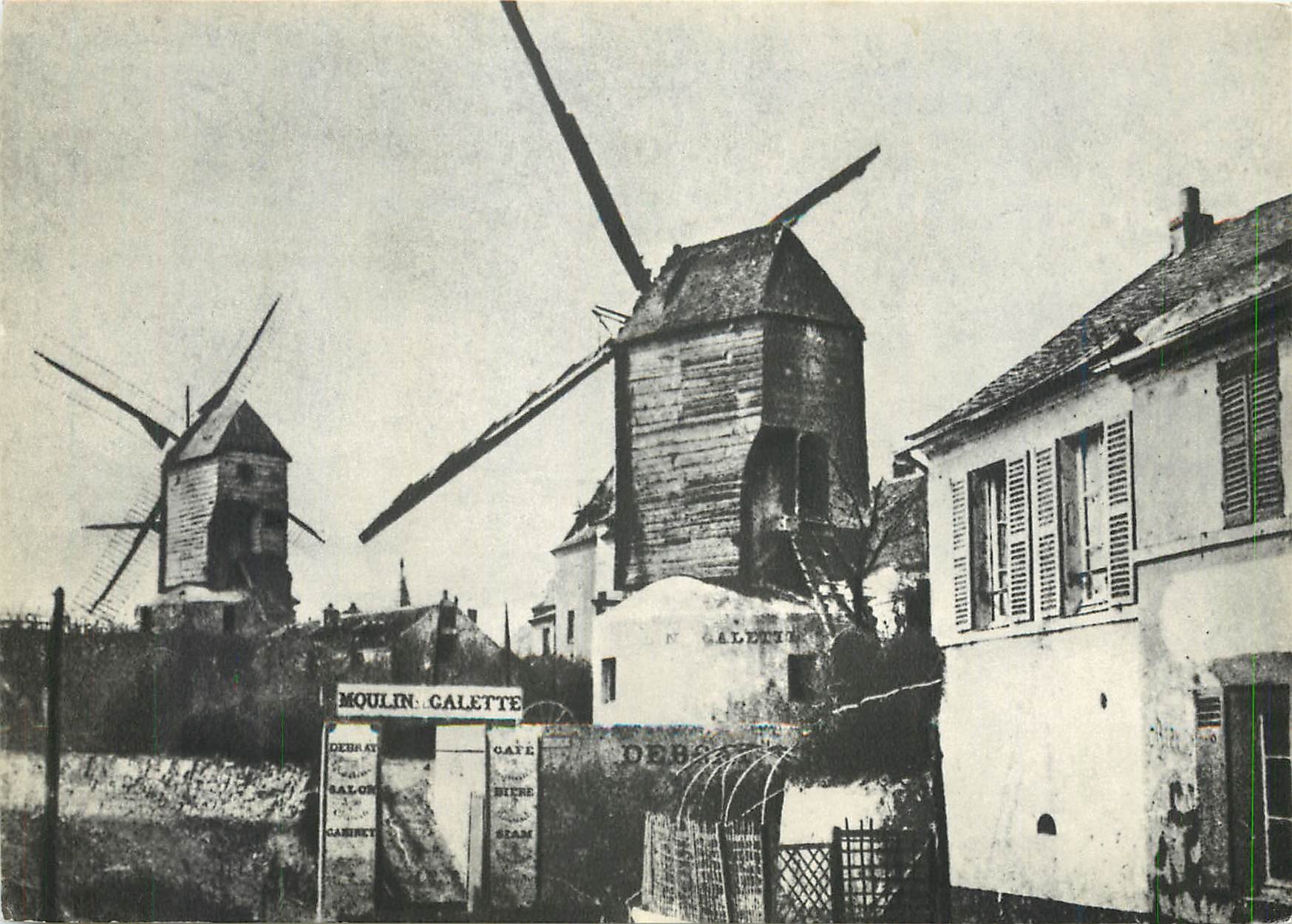 CPM Paris Le Moulin de la Galette 
