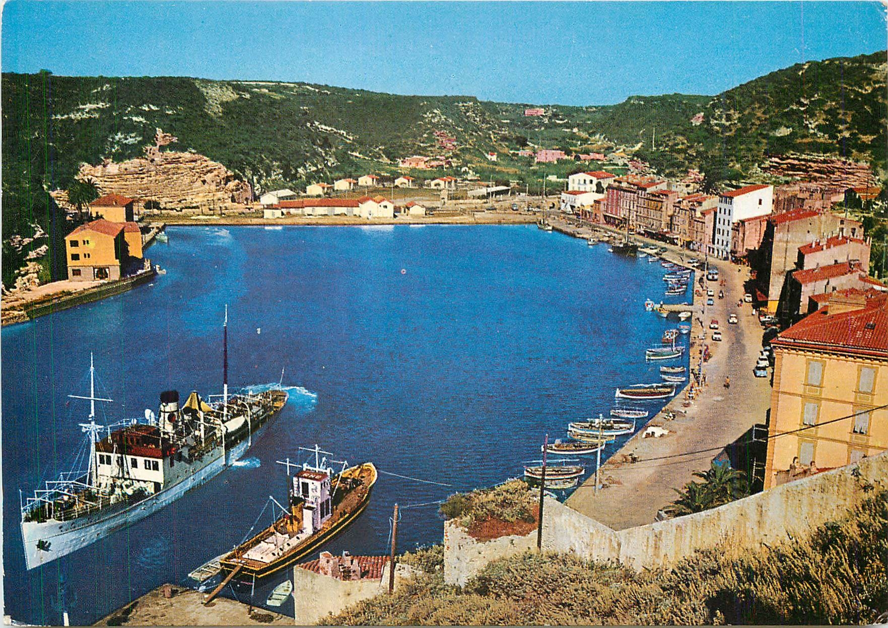 CPM Corse Bonifacio Vue generale de La Marine 
