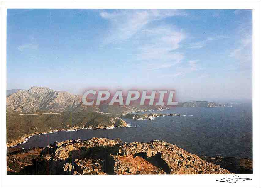 CPM Corse La Plage d'Arone vue du Capo Rosso 