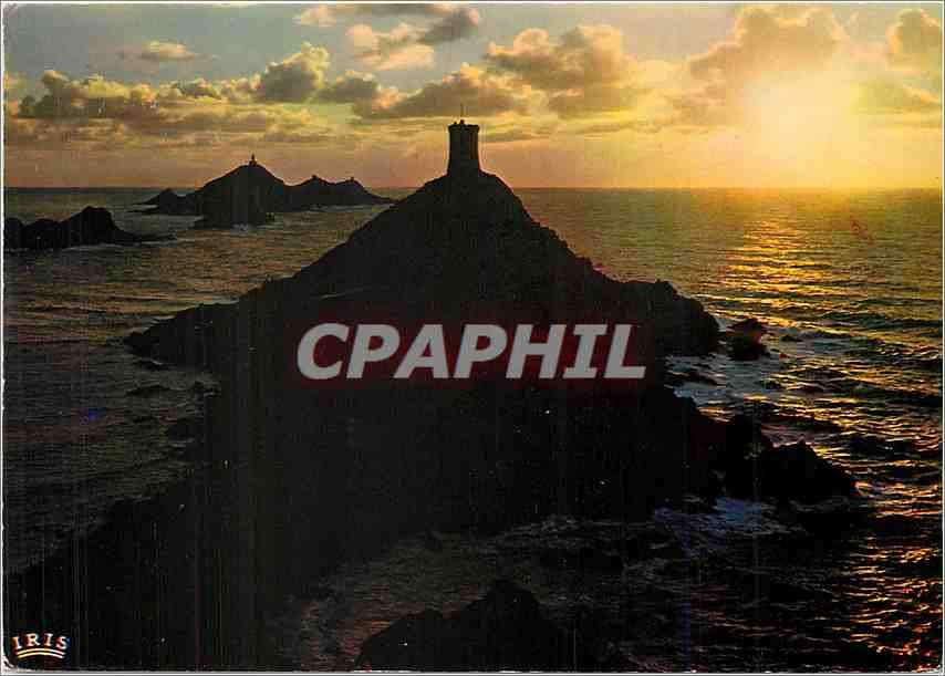 CPM Ajaccio Coucher de soleil aux iles Sanguinaires 