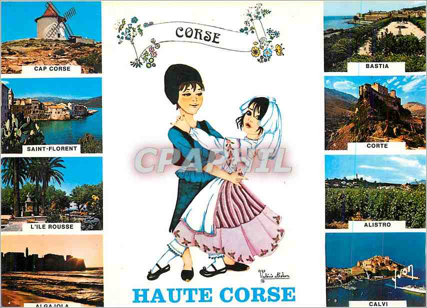 Haute Corse — Vue de la Corse — Éditions d'art S.P.A.D.E.M.