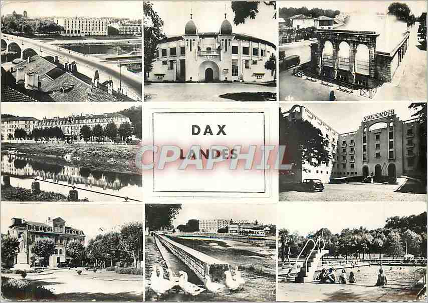 Dax — Vue générale — Établissement Thermal « Splendid » — Cité des Arts Photomécanique