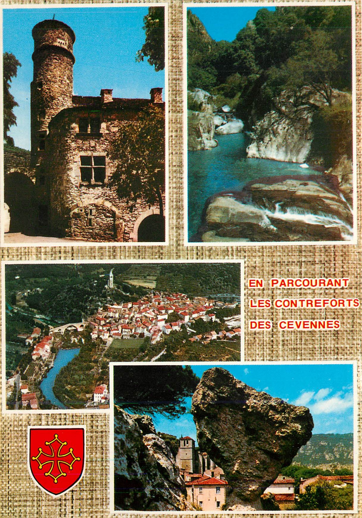 CPM Boussague Maison du Bailli Gorges d'Heric Olargues Vue generale Moureze 