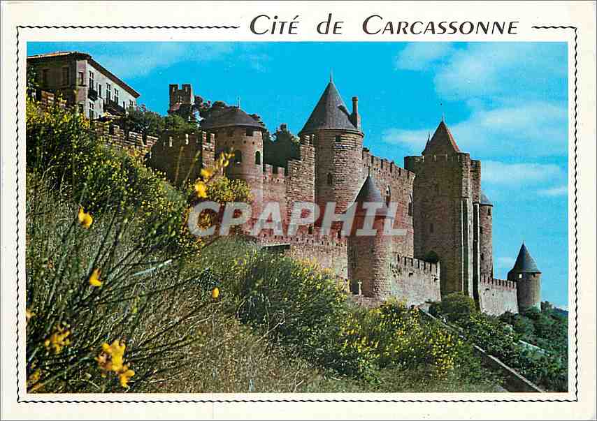 CPM Cite de Carcassonne Aude La Cite cote Porte d'Aude 