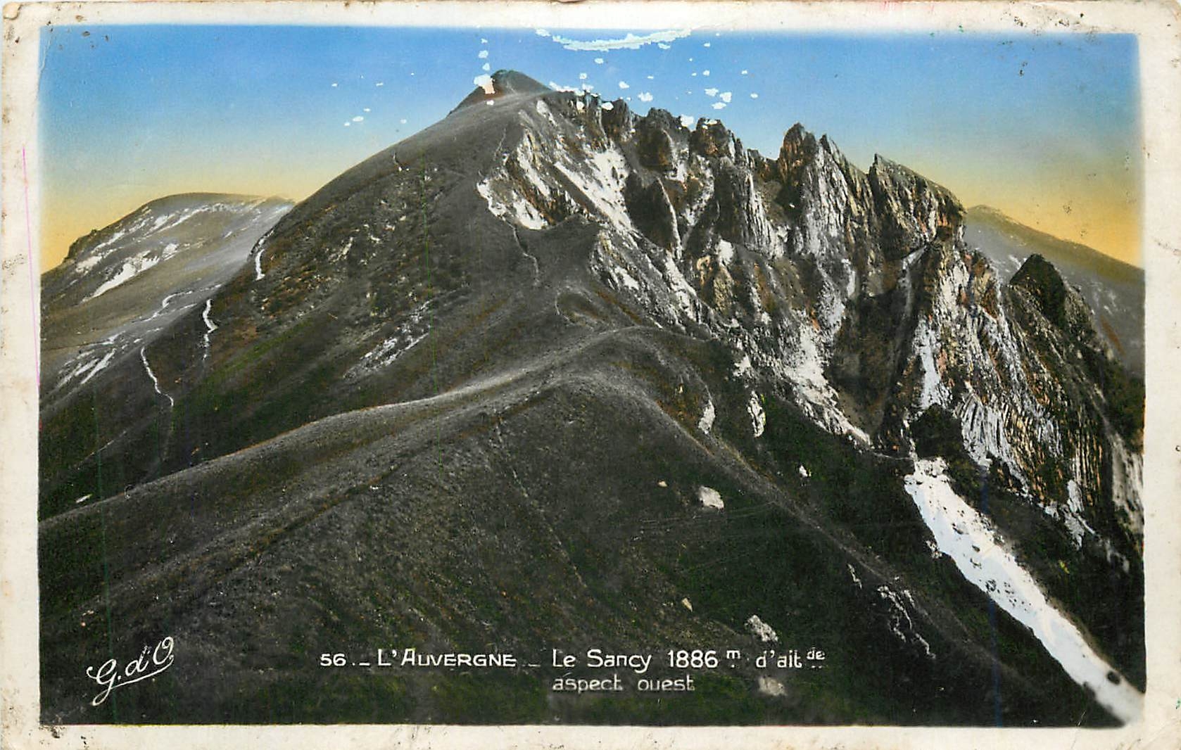 Le Sancy — Auvergne — aspect ouest — G.d'O
