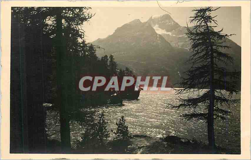 CPM Sils im Engadin Sommer am Silsersee Blick auf Piz della Margna 