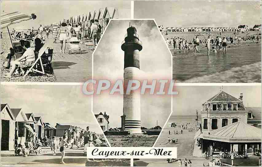 CPM Cayeux sur Mer Les Planches La Plage Le Phare Les Cabines 