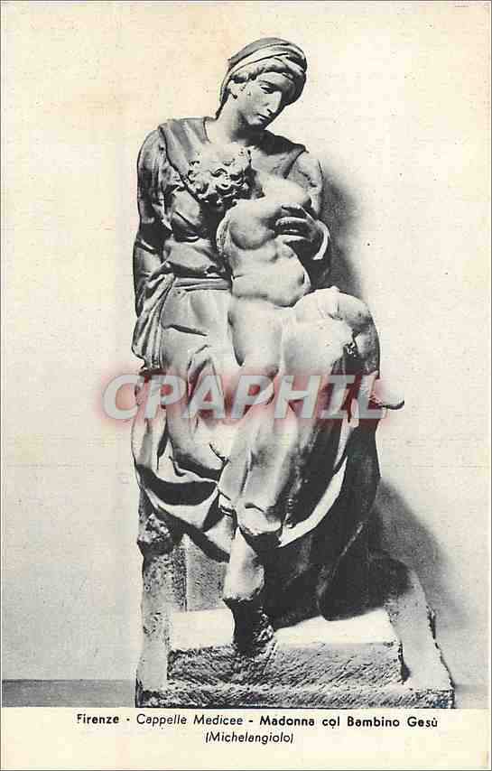 CPM Firence Cappelle Medicee Madonna col Bembino Gesu 