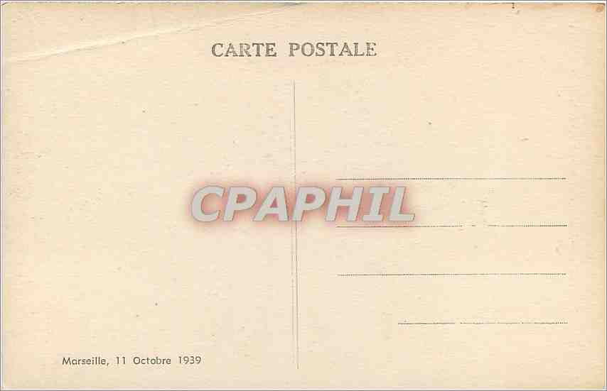 CPA Marseille Basilique de Notre Dame de la Garde  — Rückseite