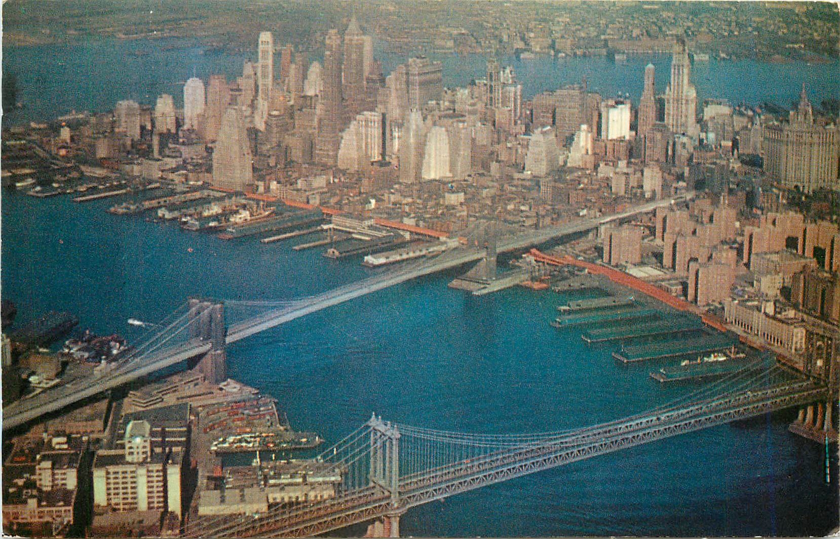CPM Brooklyn Bridge and Manhattan Bridge New York 