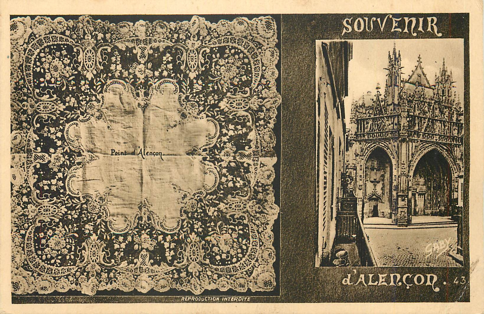 CPA Souvenir d'Alencon 