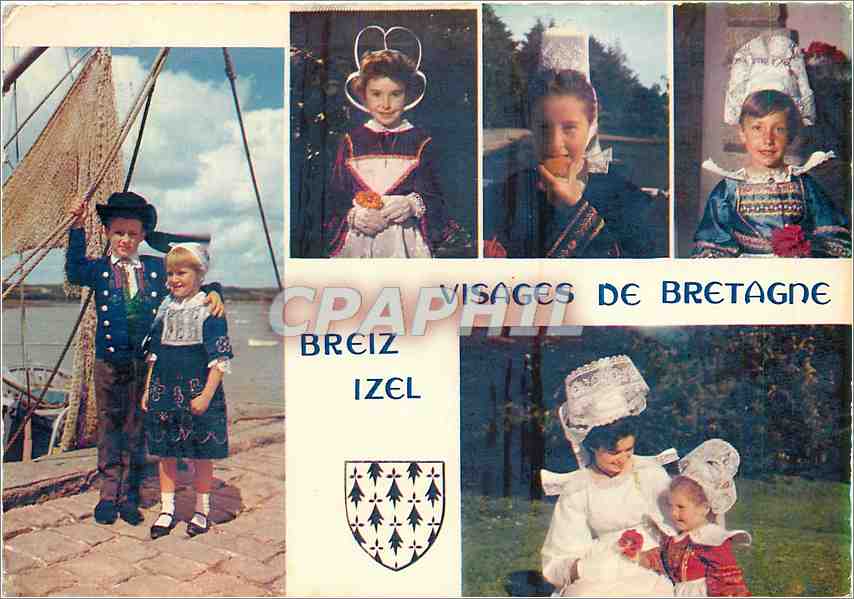 CPM Costumes de Bretagne Enfants de Plougastel Dooualas Chateauneuf de Faou le Porzay Fouesnant et g