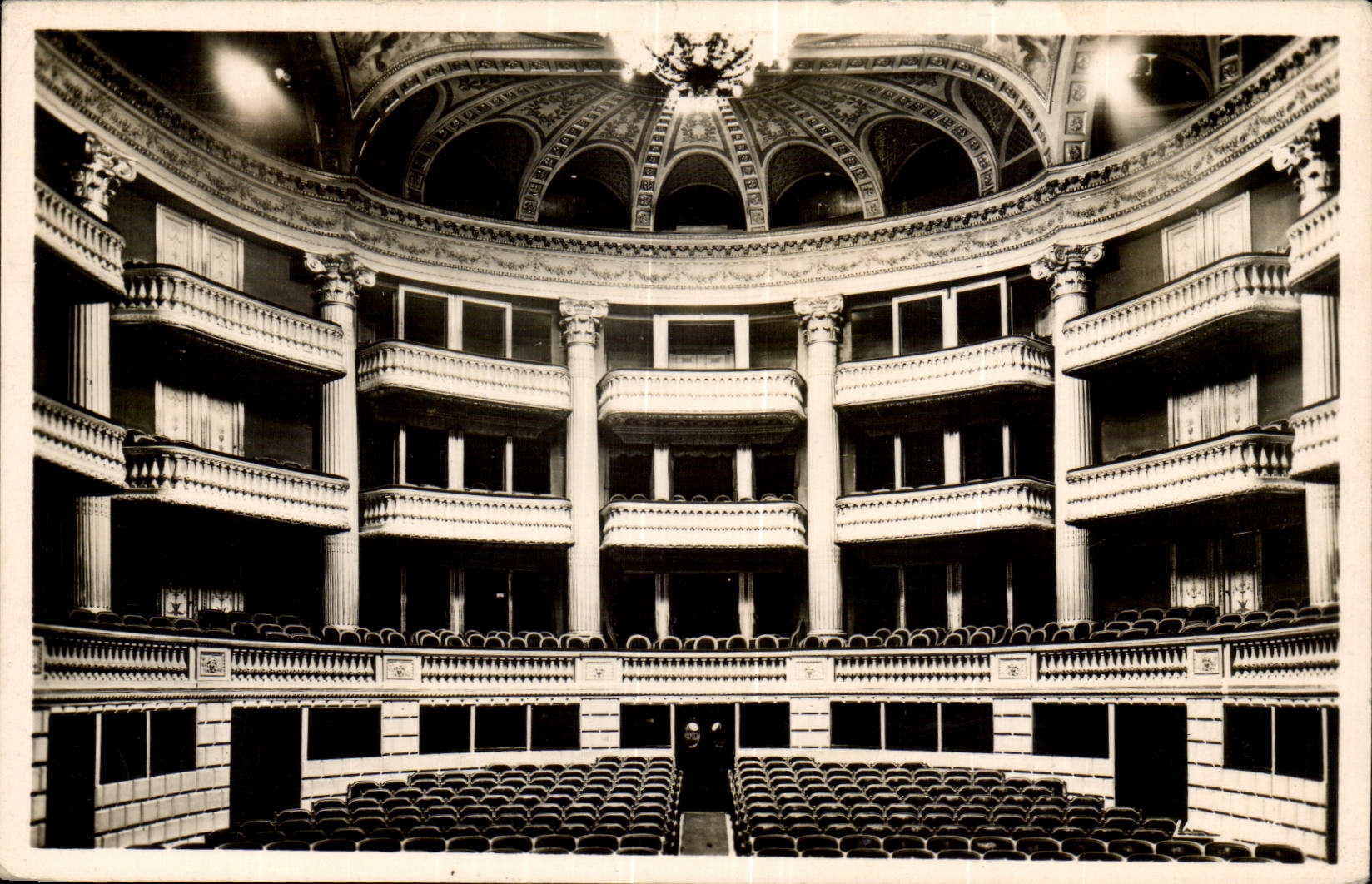 Bordeaux CPA Le grand theatre galerie et balcons
